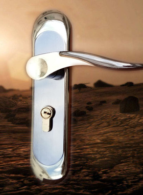 145mm孔距换锁金间黑门把手执手门锁室内门锁卧室门锁房间门锁具