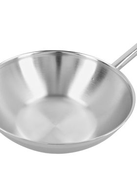 现货比利时产demeyere APOLLO7层不锈钢炒菜锅30cm无涂层炒锅包邮