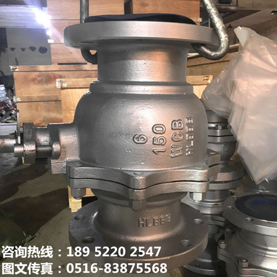 Q41F-150LB高温蒸汽燃气天然气API美标铸钢法兰球阀DN32 1.2寸