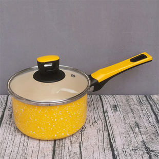 高品质特厚珐琅搪瓷奶锅家用宝宝辅食汤锅炖锅平底电磁炉燃气通用