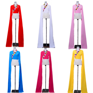 九寨连体水袖 练功服少儿童我 练习服古典舞戏剧甩袖 藏族舞蹈水袖