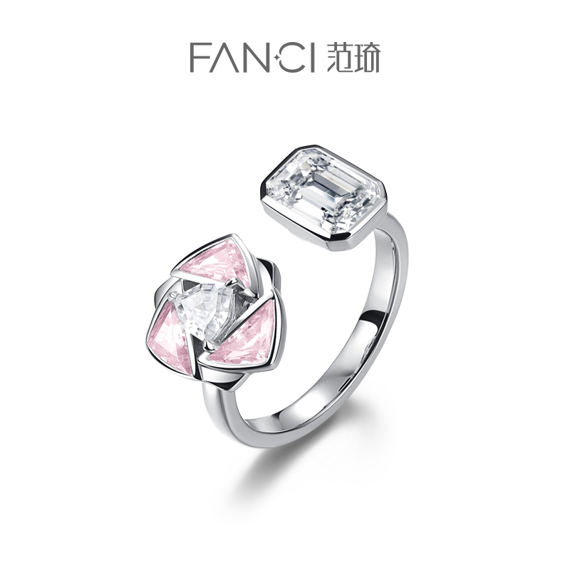Fanci范琦女925银甜美原创戒指