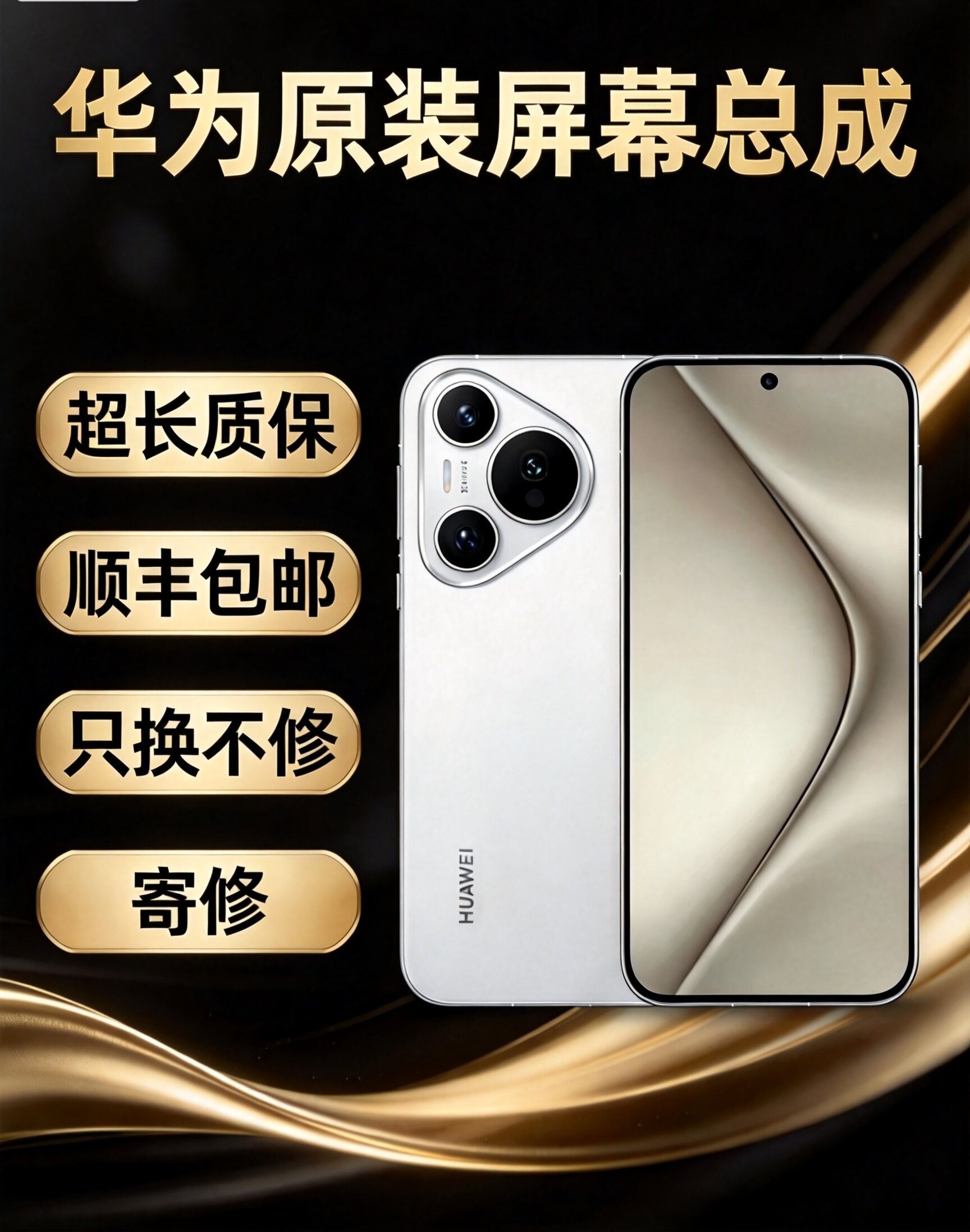 维修 华为mate屏幕总成nova手机屏幕 P系列屏幕外屏 更换原装屏幕