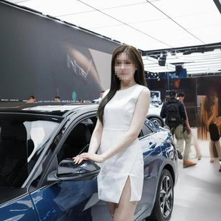 當季 工裝 白色禮服開叉不規則修身 顯瘦小白裙工作服女 明星車模同款