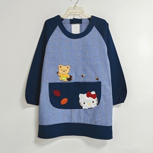 反穿衣围裙罩衣长袖围兜画画绘画素描厨房烧饭 日本日版日式卡通