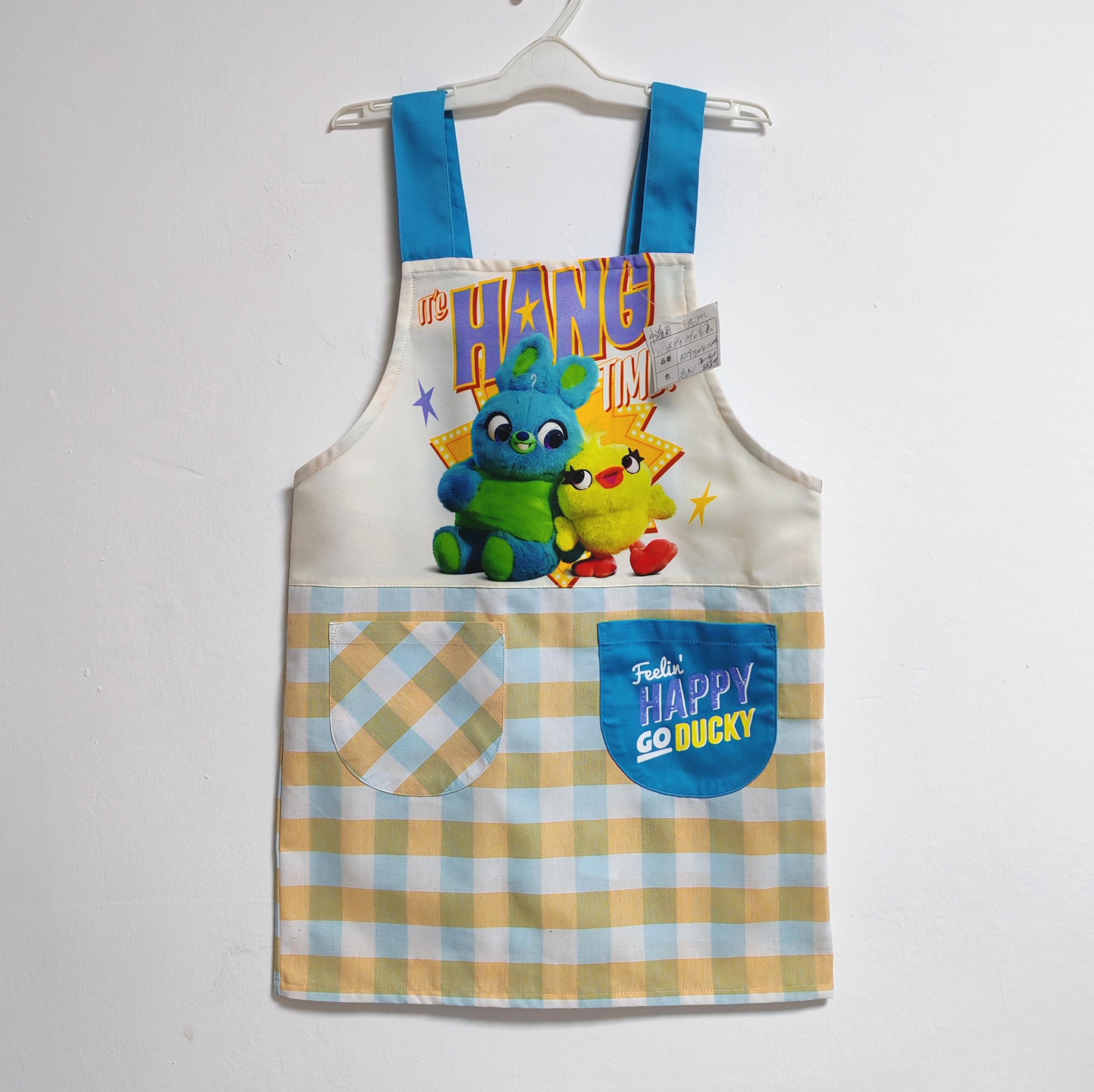 大童儿童无袖围裙围嘴迪士尼防污男宝宝烘焙卡通日本出口外贸原单