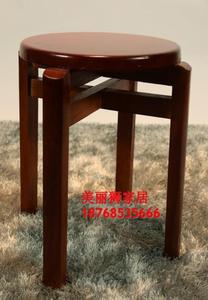 包邮凳子实木凳凳圆小圆凳方凳实木凳子板凳/双档实木圆凳