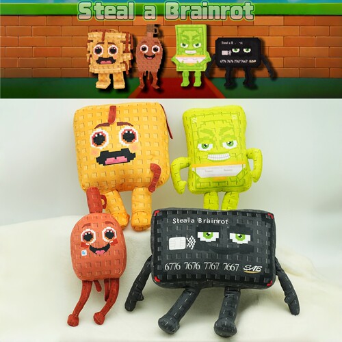 新Steal a Brainrot Cash or Card窃取脑腐蹦煎饼和糖浆毛绒公仔