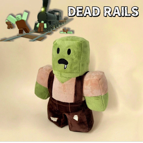 新款Roblox DEAD RAILS 毛绒玩具超萌死铁轨游戏周边公仔儿童礼物