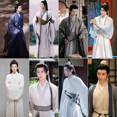 魏晋风男士古装影视剧飘逸侠客服