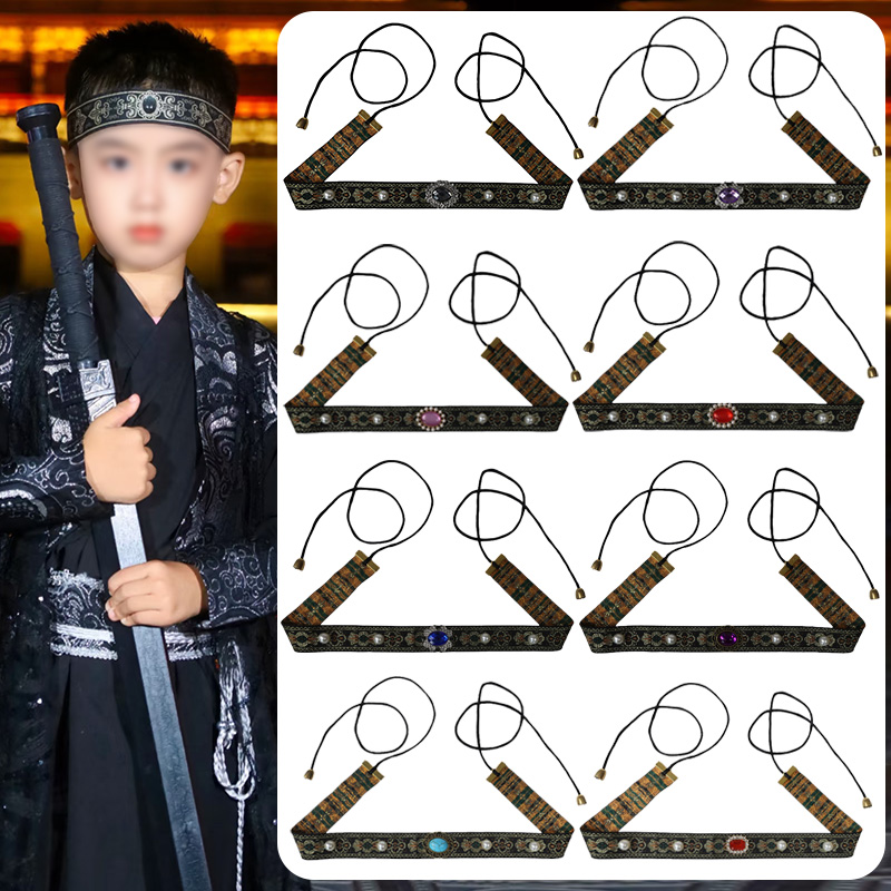 儿童男女款抹额头带头饰汉服头巾