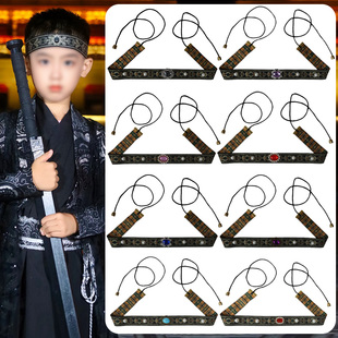 男女款抹额头带头饰汉服头巾儿童仙侠古装头饰古装古风束发发带