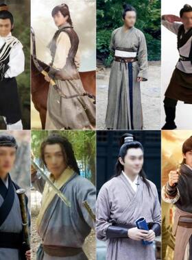 古装汉服男士侠客经典郭靖同款