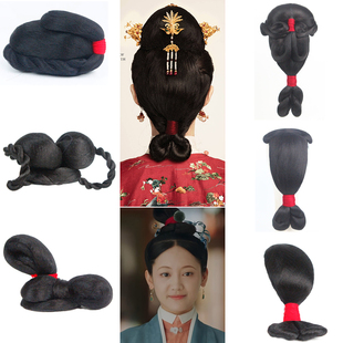 古装假发汉服女影视剧玉楼春同款白鹿造型假发套发包后区半发套