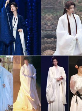 古装国风男士唐宋古典跳舞表演服