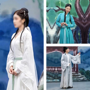白素贞春晚许仙演出服同款小青借伞新白娘子服装古典舞白蛇传cos