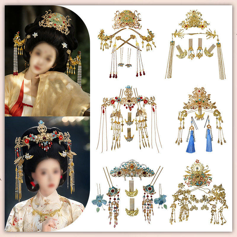 古风头饰故宫国风明制百搭款唐风汉服婚礼发冠假发套饰品明制汉服,美发护发/假发,日常整顶假发,淘宝优惠券,粉丝福利购,淘宝优惠卷