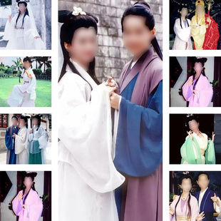 影视古装白娘子传奇同款许仙赵雅芝仙女服侠女服经典舞台演出服装