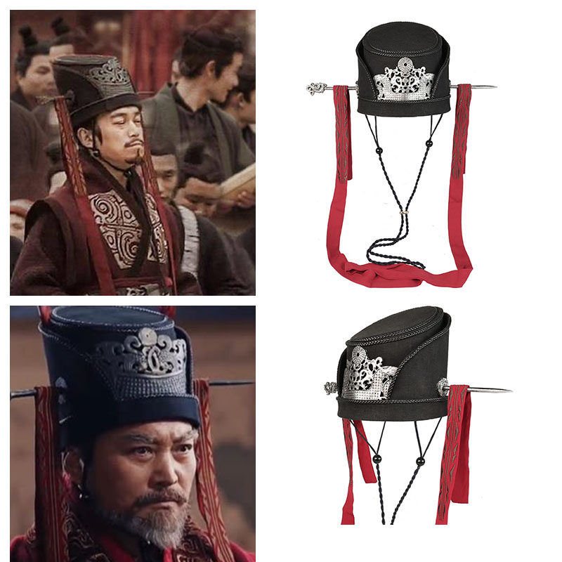 古装帽子古代大臣头冠大秦赋秦朝诸葛亮帽舞台演出成人礼帽头饰