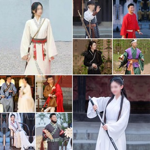 古风李莫愁小龙女杨过影视同款服装演出服装周伯通裘千尺金轮法王