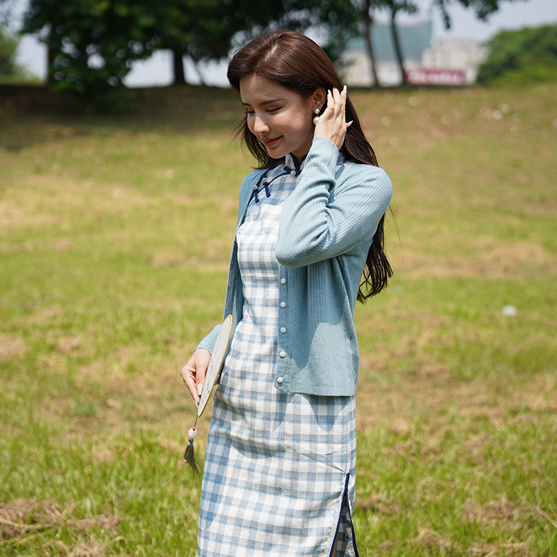 羊毛旗袍外搭开衫小披肩高端