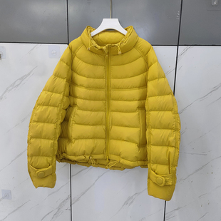 排骨羽绒服女小个子立领短款2025年秋冬新款宽松气质90%鸭绒外套