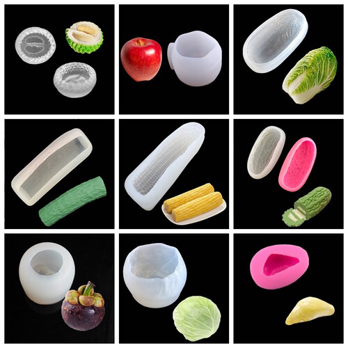 3d玉米榴莲黄瓜菠菜苦瓜果冻DIY硅胶模具慕斯蛋糕家用烘焙模型 - 封面