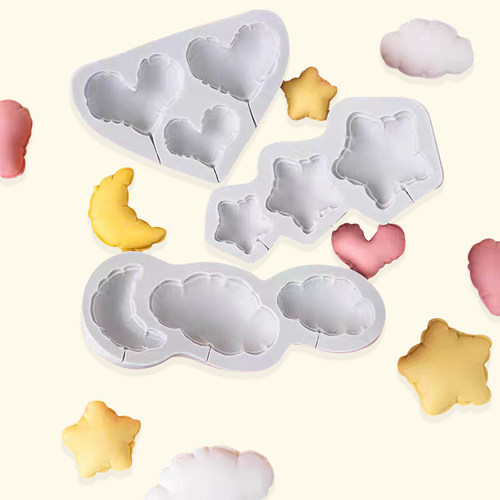 网红爱心巧克力模具爱心云朵