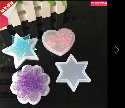 黏土模压泥板底座压板滴胶发夹装