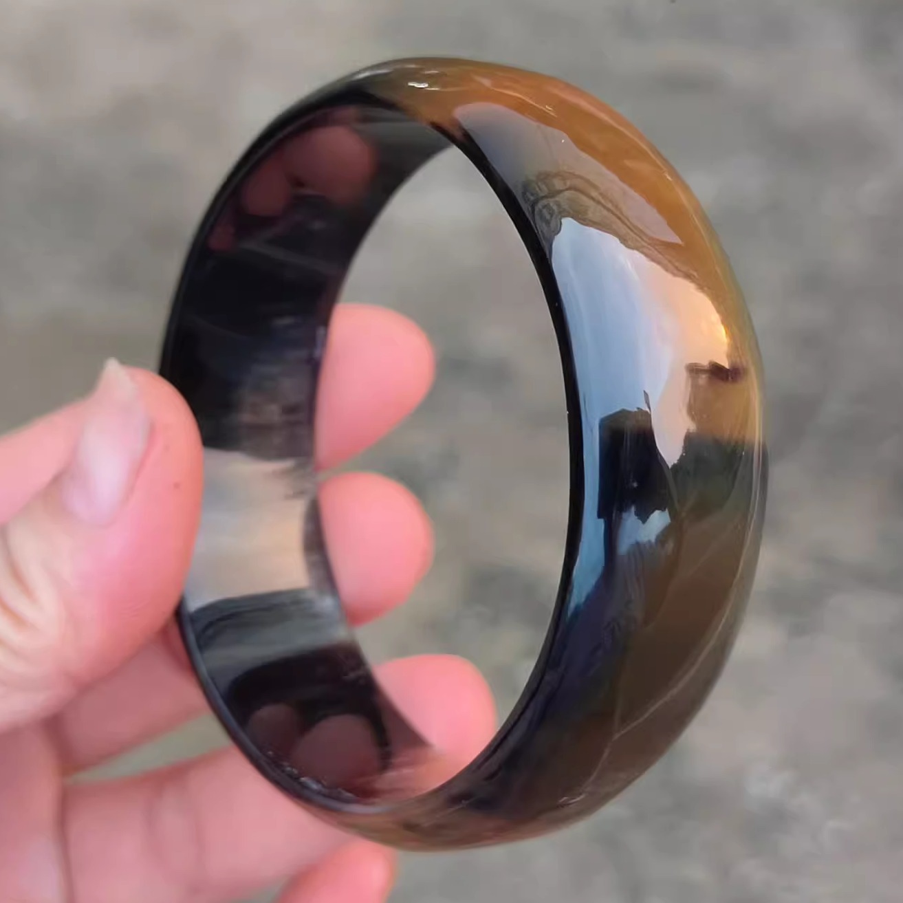 天然牛角雕刻手镯小众设计民族风