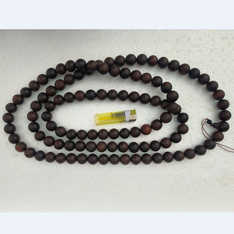 超老料 老挝大红酸枝佛珠手串2.0cm*108颗 交趾黄檀老黑料手持珠