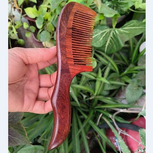越南白酸枝木梳 漂亮纹理加厚紫红料花枝木梳 手感很赞红酸枝梳子