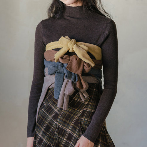 blushwhite 福利回馈！chao性价比半高领羊毛针织打底衫（7色）