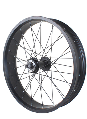 20寸宽车轮SUPER73S2S1自行车雪地轮组20x4.0/4.5前车轮组