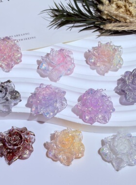 【爆闪曼陀罗花】卡28mm夜光萤火虫曼陀罗花饰品配件手机壳镜子