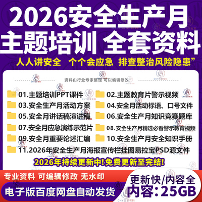 2026年安全月主题PPT课件宣传片