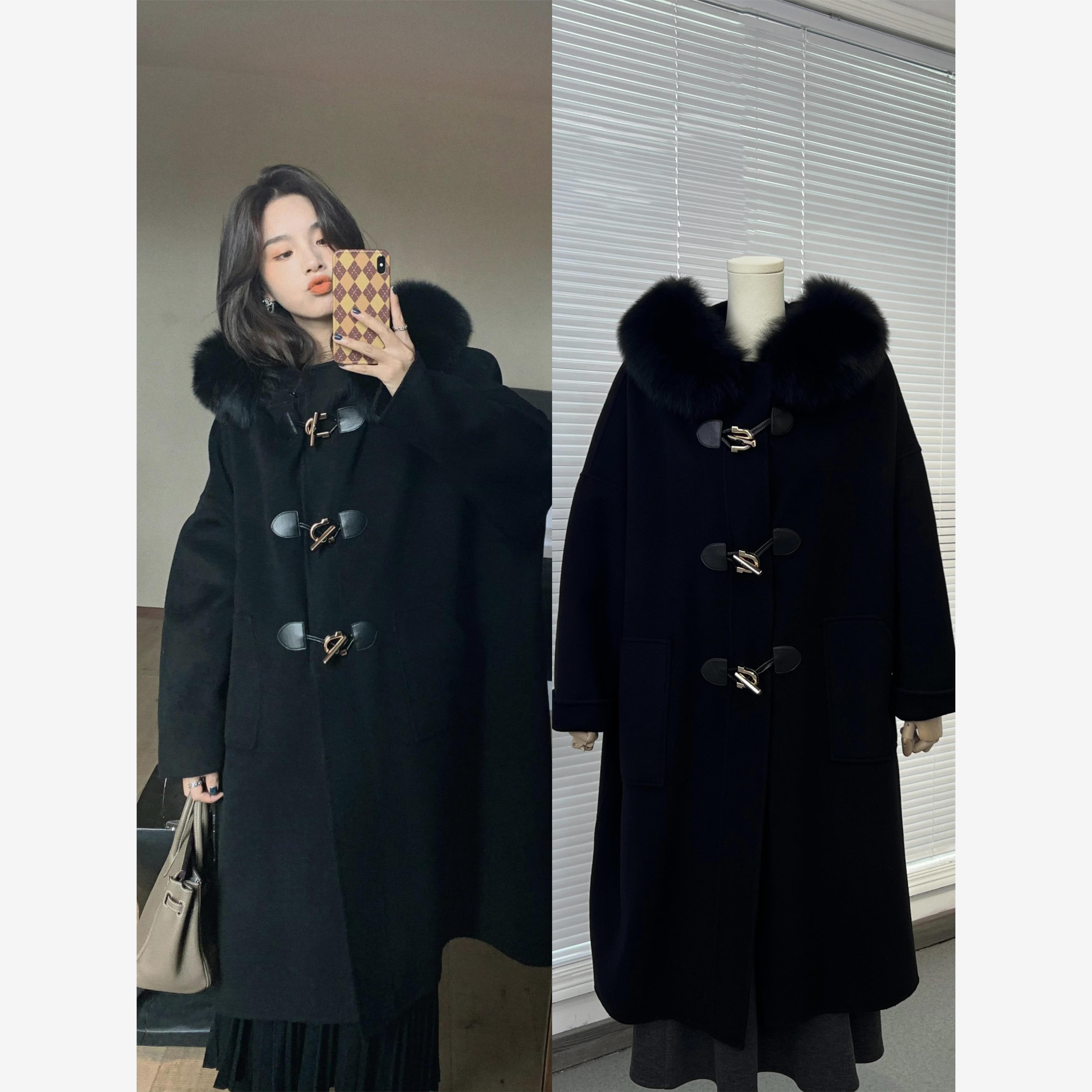 现货冬日烟花安娜同款黑