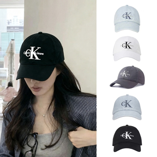 CK新款 男女绣徽标纯棉休闲运动鸭舌百搭防晒棒球帽