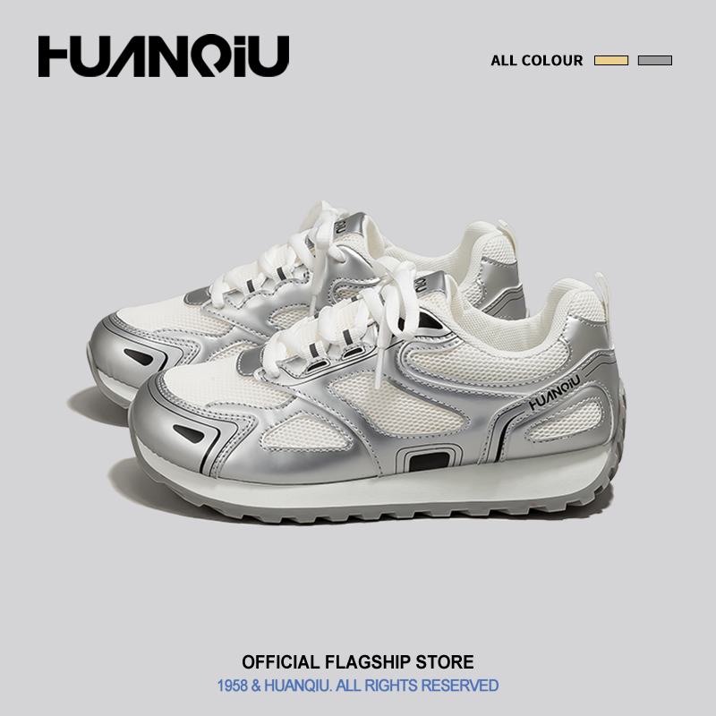 环球高级感vibe风鞋子颜控透气老爹鞋女款2025新款百搭轻便运动鞋