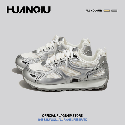 环球高级感vibe风鞋子颜控透气老爹鞋女款2025新款百搭轻便运动鞋