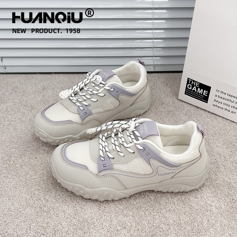 环球夏季新款不累脚登山鞋女2025网面透气百搭轻便软底运动休闲鞋