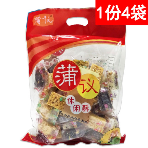 四川特产蒲议休闲酥420g*4袋蛋苕酥玉米酥黑米酥米花酥零食小吃 - 封面