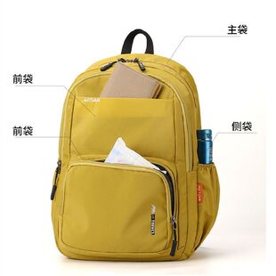 2026上班上学旅游通勤后防盗水杯位小巧便携男女双肩大学生小书包