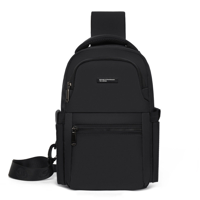 2026大容量斜挎胸包防泼水后防盗袋双侧水瓶伞位男9.7寸平板背包