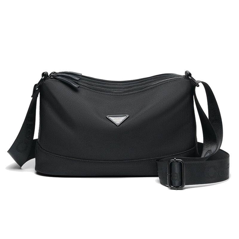 防泼水牛津布三层拉链字母背带商务休闲男单肩斜挎9/11寸平板方包