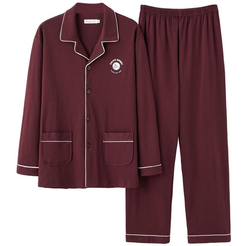 时尚全棉睡衣毕求美家居服男士