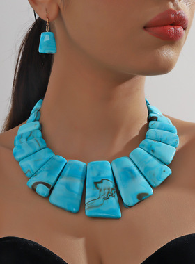 necklace sets women2025复古个性项链欧美锁骨链耳坠套装女配饰