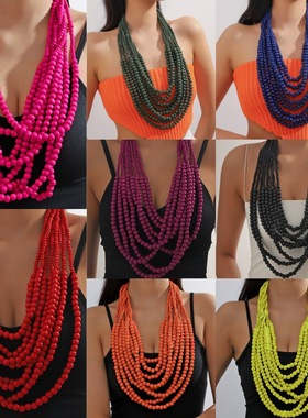 new fashion jewelry sets beads necklace earrings women项链