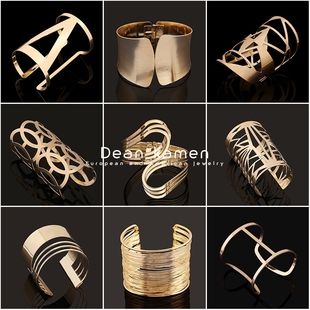 个性 bracelet 仿金手镯Fashion metal women personality 欧美时尚