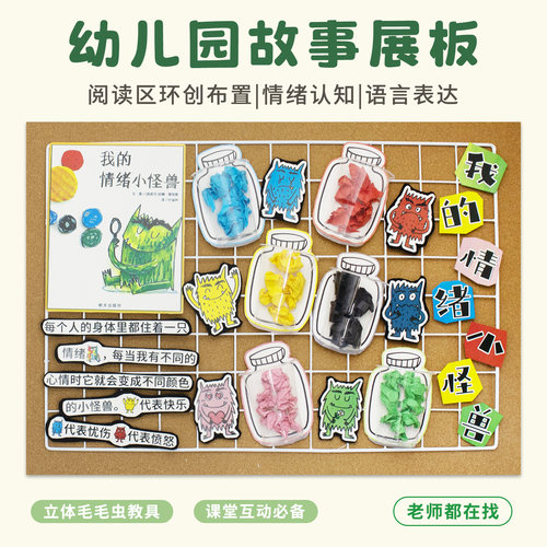 幼儿园阅读区立体主题墙展板教具